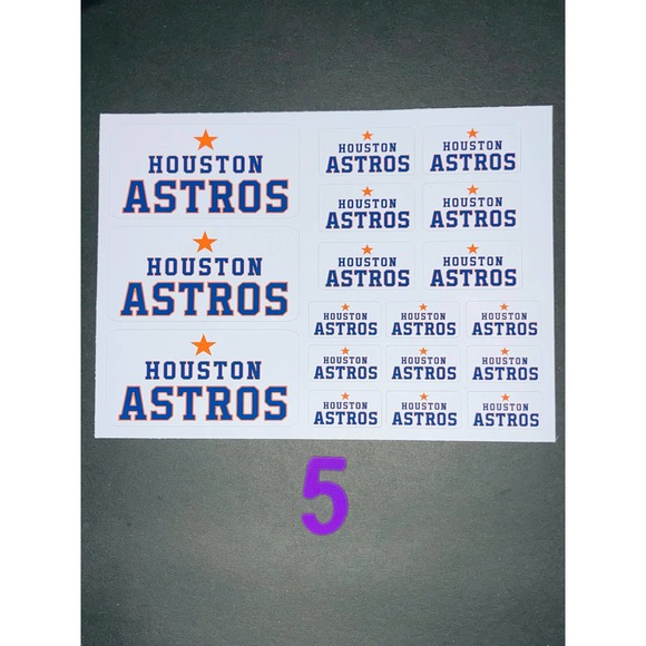 ASTROS BASEBALL HIGH QUALITY STICKERS SET BUNDLE - Picture 5 of 11